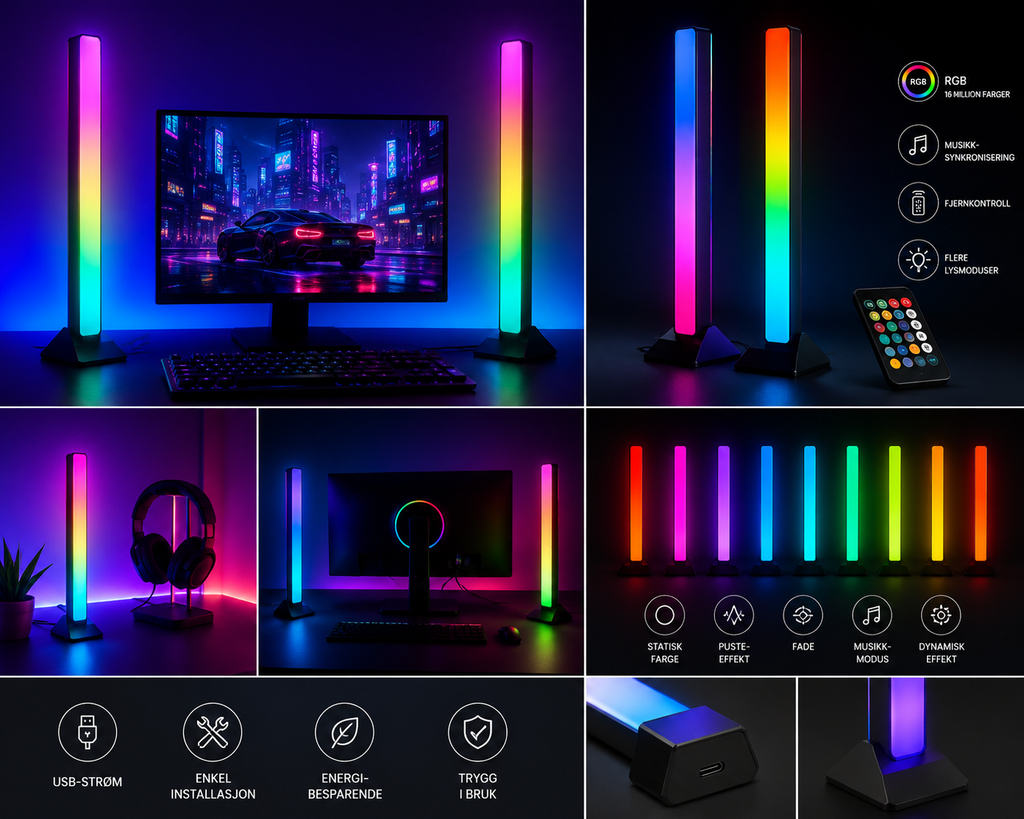 Upgrade your gaming setup with powerful LED lights designed to create the perfect atmosphere for gaming, streaming, and relaxing.
✨ Bright and vibrant colors
✨ Easy installation
✨ Modern gaming design
✨ Perfect for PC and console setups
✨ Energy-efficient